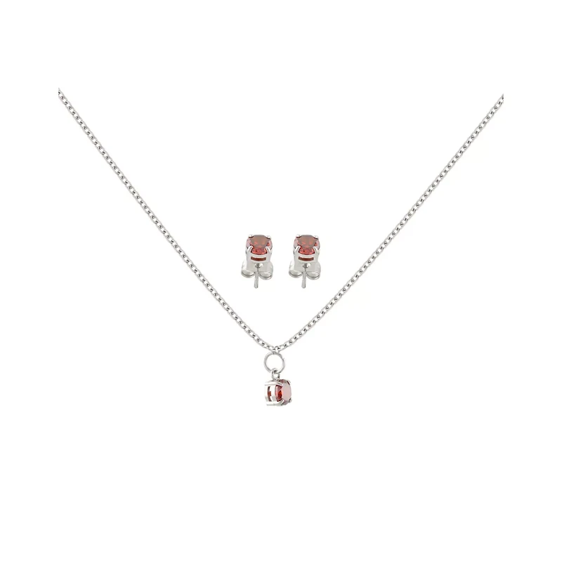 July Birthstone Necklace and Earring Set