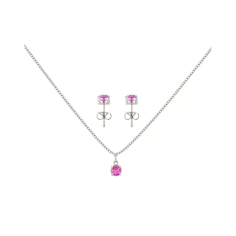 October Birthstone Necklace and Earring Set