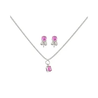 October Birthstone Necklace and Earring Set