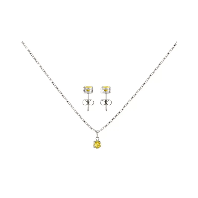 November Birthstone Necklace and Earring Set