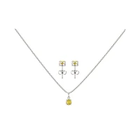 November Birthstone Necklace and Earring Set