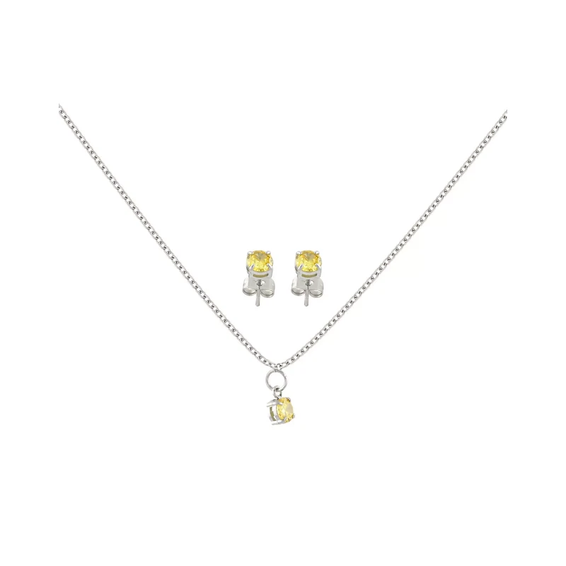 November Birthstone Necklace and Earring Set