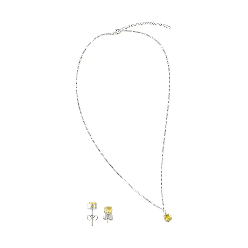 November Birthstone Necklace and Earring Set