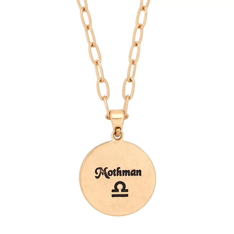 Mothman Libra Zodiac Pendant Necklace