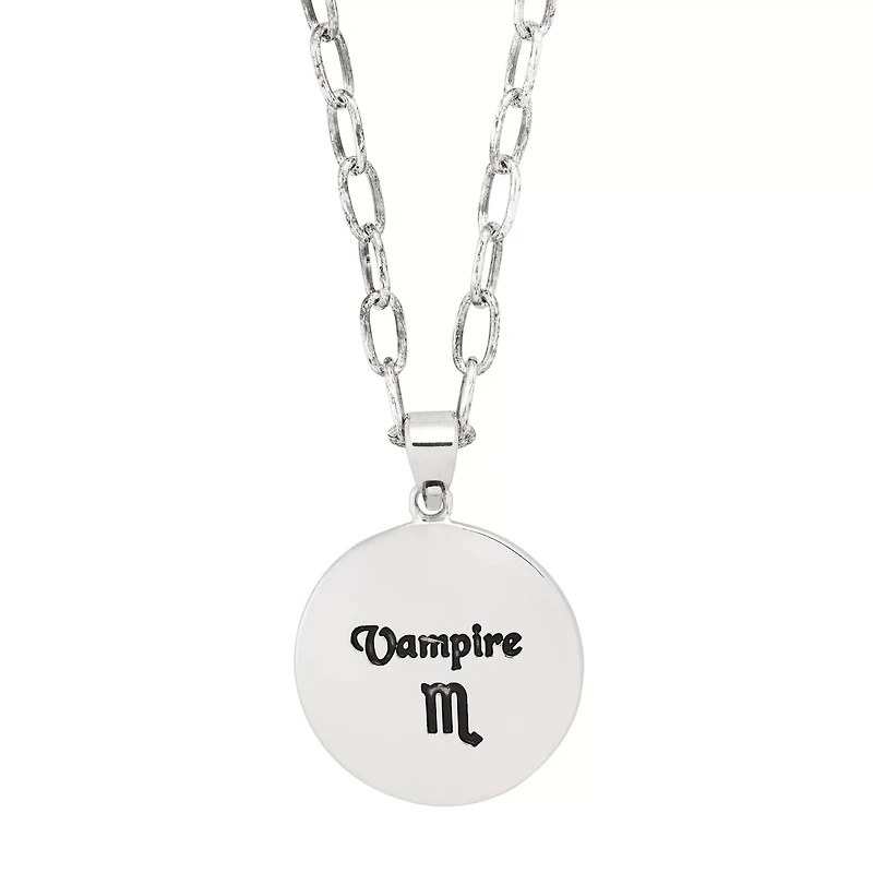 Vampire Scorpio Zodiac Pendant Necklace
