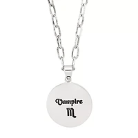 Vampire Scorpio Zodiac Pendant Necklace