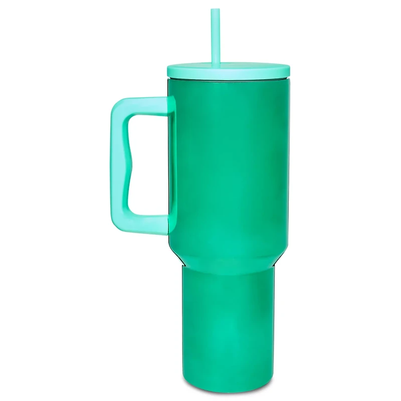 Mint Stainless Steel Travel Tumbler with Straw - 40 oz.