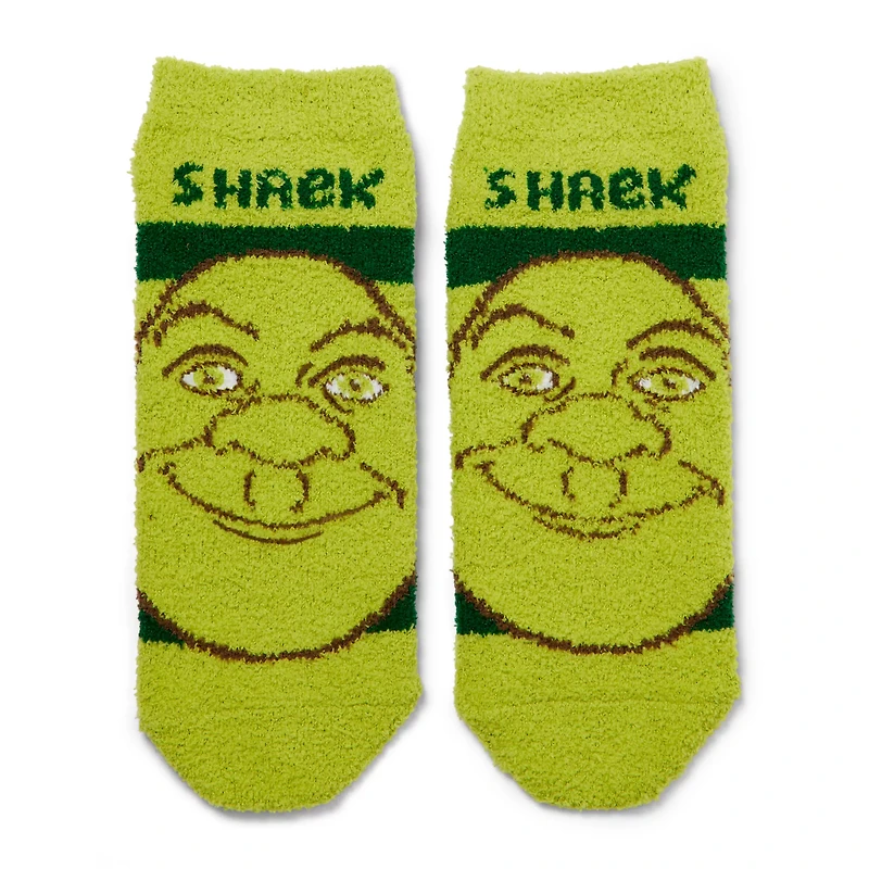 Fuzzy Shrek No Show Socks - 3 Pair