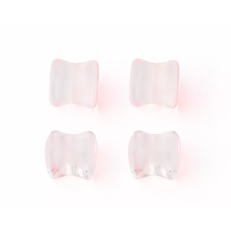 Multi-Pack Pink Oil Slick Heart Plugs - 2 Pair