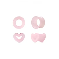 Multi-Pack Pink Round and Heart Tunnels - 2 Pair