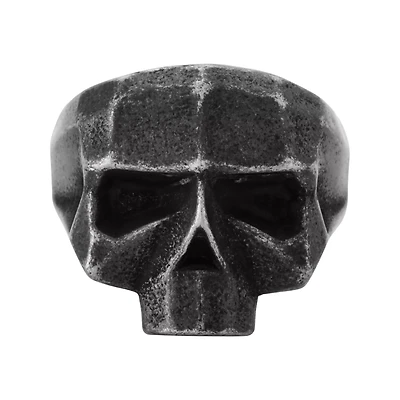 Half Skull Head 3D Ring