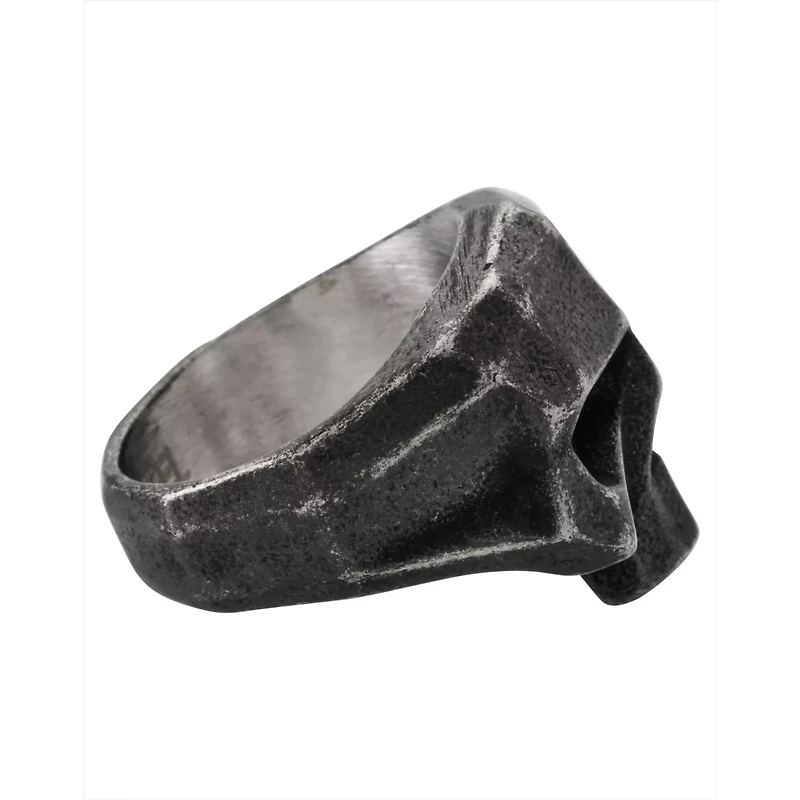 Half Skull Head 3D Ring