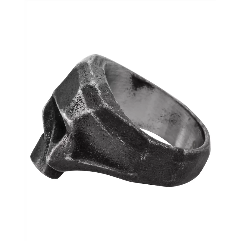 Half Skull Head 3D Ring