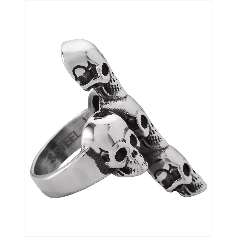 Skull Head Cross Ring