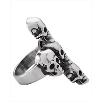 Skull Head Cross Ring