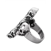 Skull Head Cross Ring