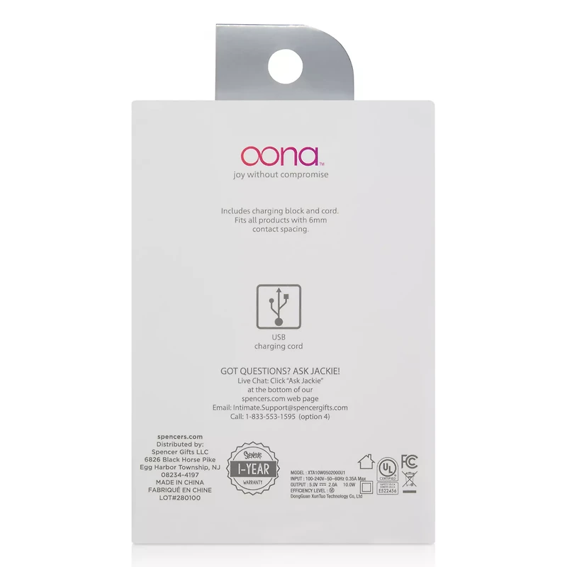 Charging Cord and Cube - Oona