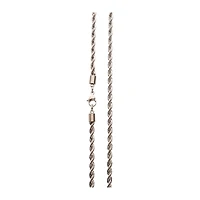Silver Rope Chain Necklace