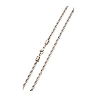 Silver Rope Chain Necklace