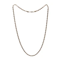 Silver Rope Chain Necklace