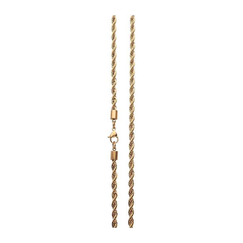 Gold Rope Chain Necklace