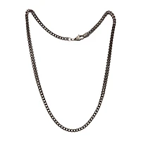 Oxidized Gold Franco Chain Necklace