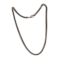 Oxidized Gold Franco Chain Necklace