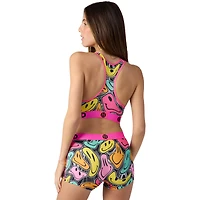 PSD Trippy Smiley Face Sports Bra