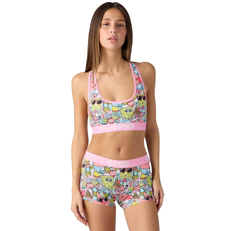 PSD SpongeBob SquarePants Heart Sports Bra