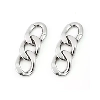 Chain Link Dangle Earrings - 4 Gauge