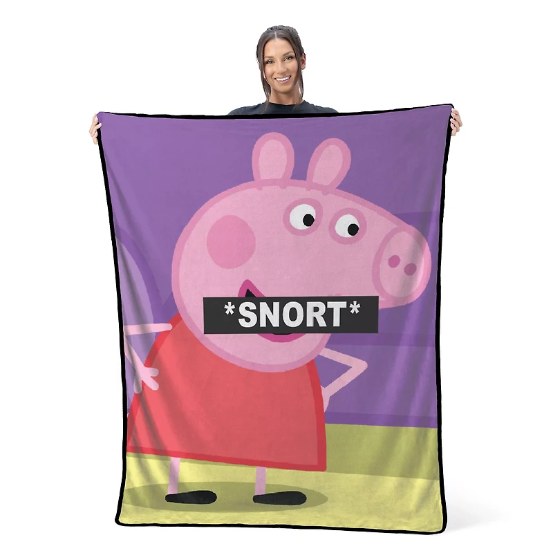 Peppa Pig Snort Fleece Blanket