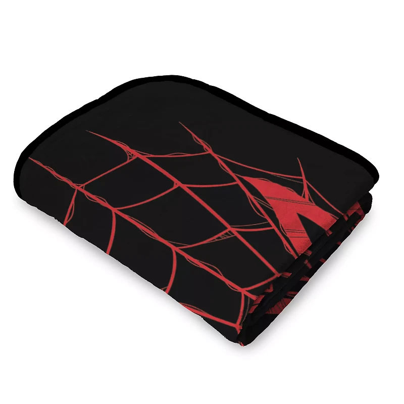 Spider-Man Web Head Fleece Blanket