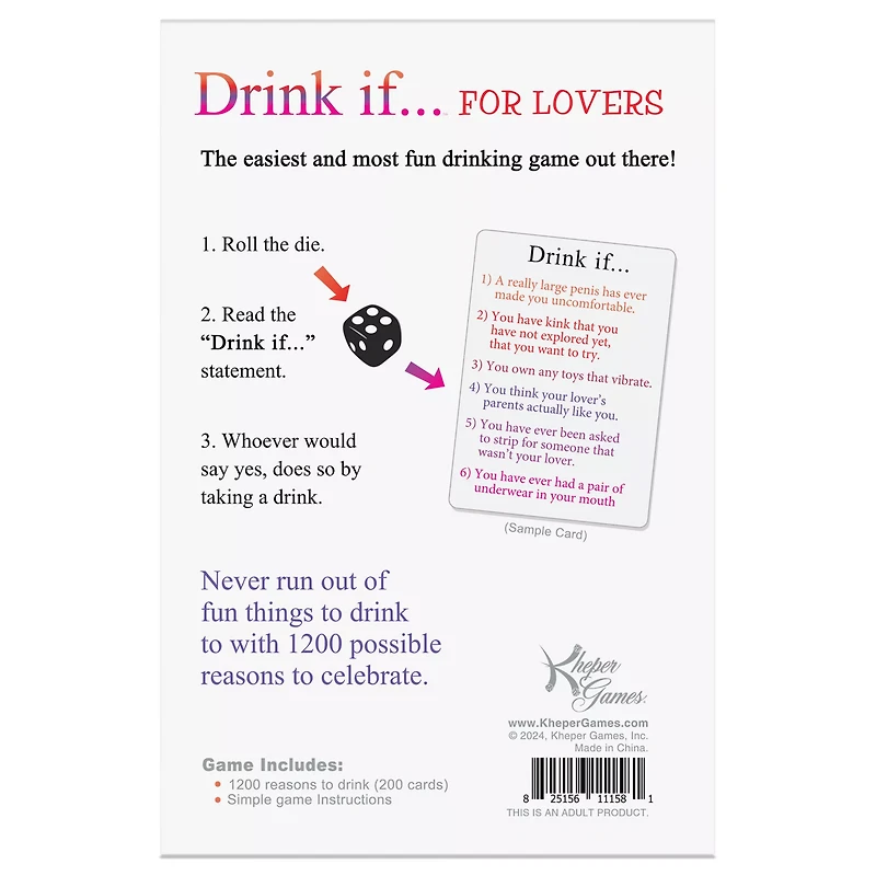 Drink If... Card Game: For Lovers Edition