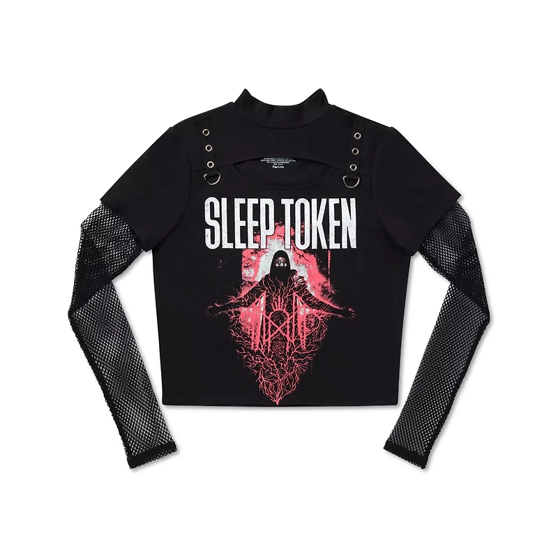Sleep Token Fishnet Sleeve Shirt
