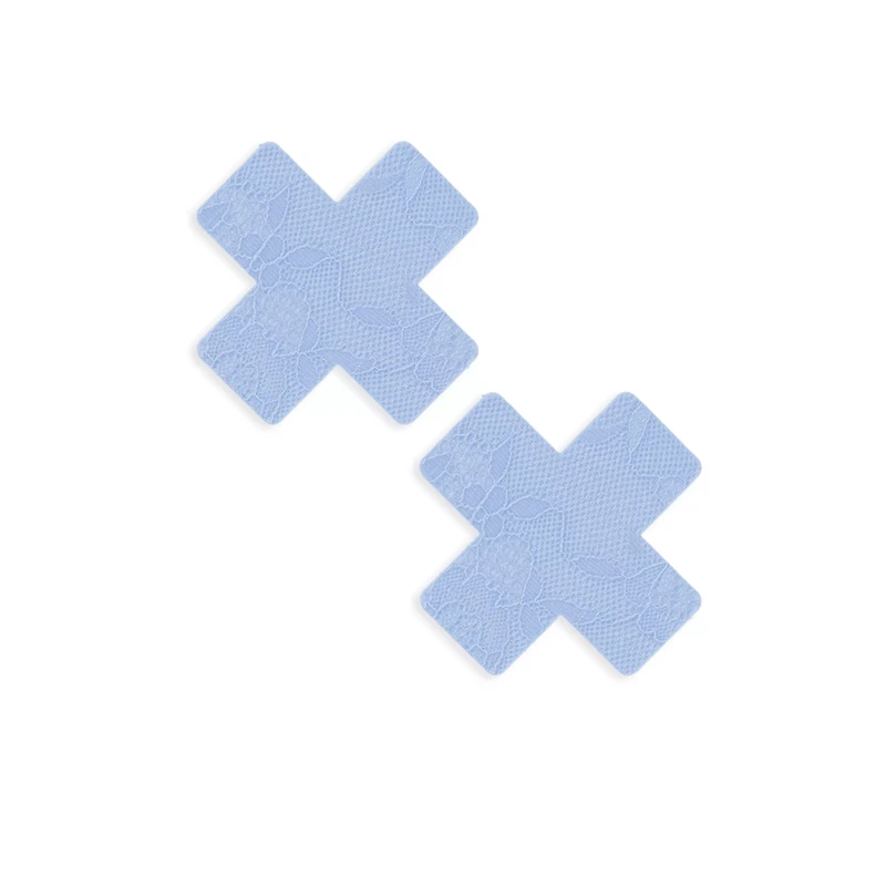 Blue Lace X Nipple Pasties
