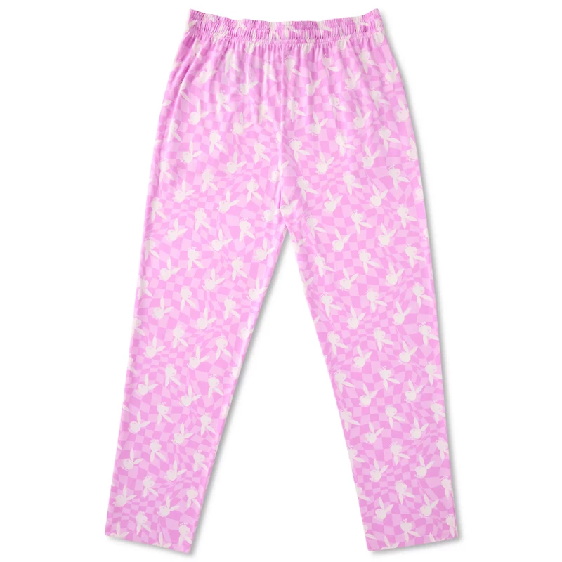 Pink Checkered Playboy Bunny Lounge Pants