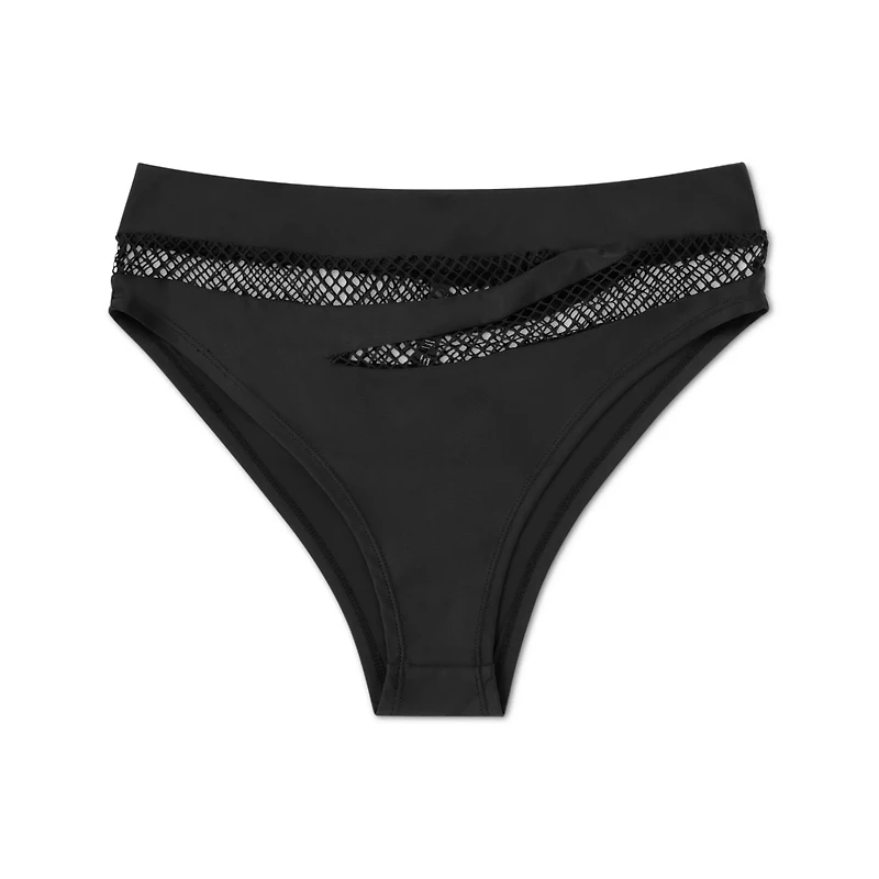 Fishnet Cutout Booty Shorts