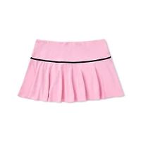 Pink and Black Bow Mini Skirt