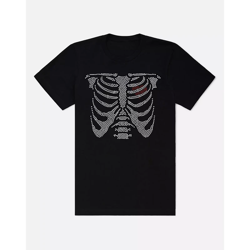 Rhinestone Rib Cage T Shirt