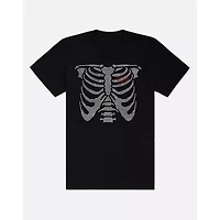Rhinestone Rib Cage T Shirt