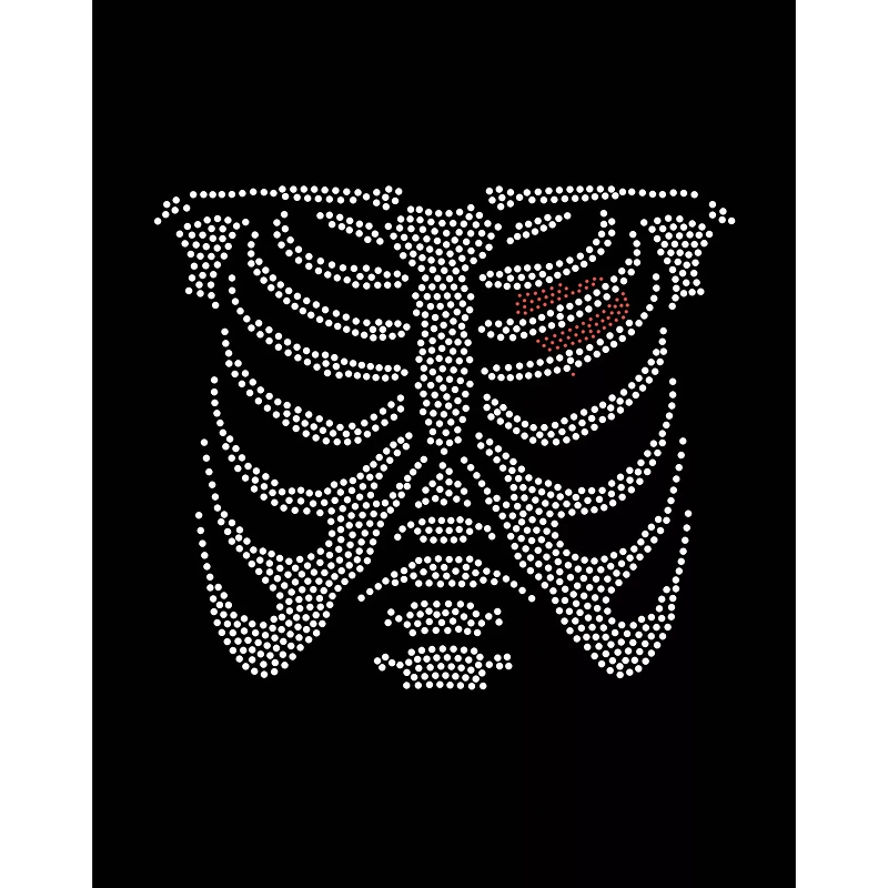 Rhinestone Rib Cage T Shirt