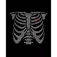 Rhinestone Rib Cage T Shirt