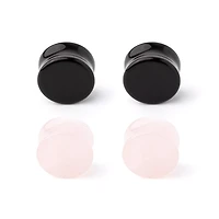 Multi-Pack Obsidian Effect Stone Plugs - 2 Pair