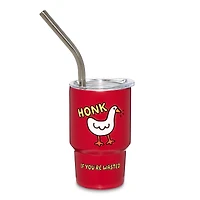 Honk If You're Wasted Mini Tumbler with Straw - 3 oz.