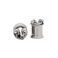 Silvertone Skeleton Plugs