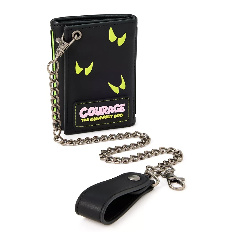 Courage the Cowardly Dog Lenticular Chain Wallet