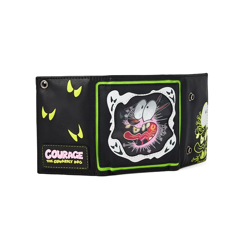 Courage the Cowardly Dog Lenticular Chain Wallet