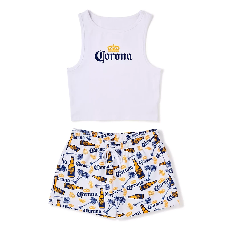 White Corona Short Set