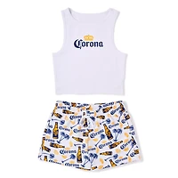 White Corona Short Set