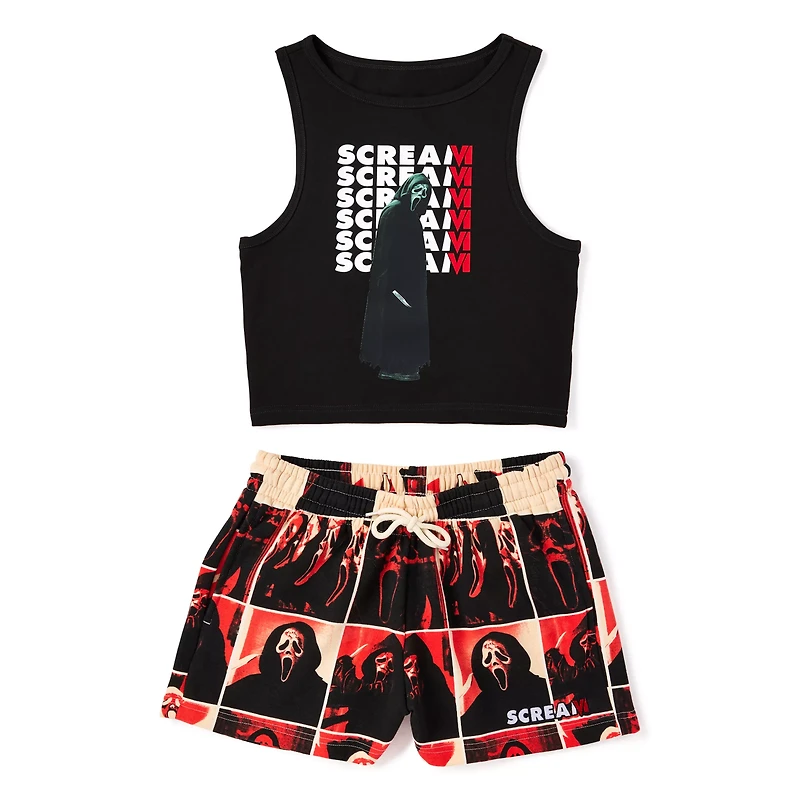 Ghost Face Tank Top and Shorts Set - Scream